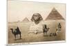 The Pyramids and the Sphinx at Giza, Cairo, Egypt-null-Mounted Photographic Print