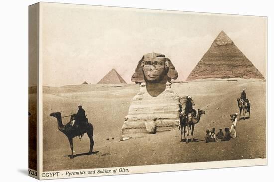 The Pyramids and the Sphinx at Giza, Cairo, Egypt-null-Stretched Canvas