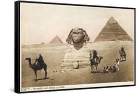 The Pyramids and the Sphinx at Giza, Cairo, Egypt-null-Framed Stretched Canvas