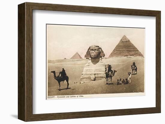 The Pyramids and the Sphinx at Giza, Cairo, Egypt-null-Framed Photographic Print