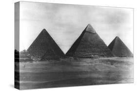 The Pyramids at Giza, Egypt, 1949-null-Stretched Canvas