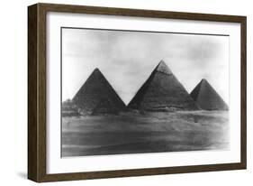 The Pyramids at Giza, Egypt, 1949-null-Framed Giclee Print