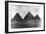 The Pyramids at Giza, Egypt, 1949-null-Framed Giclee Print