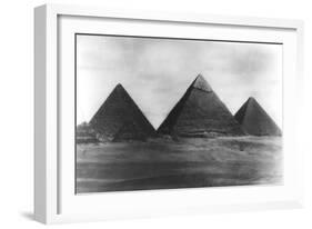 The Pyramids at Giza, Egypt, 1949-null-Framed Giclee Print