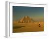 The Pyramids at Giza, Unesco World Heritage Site, Cairo, Egypt, North Africa, Africa-Gavin Hellier-Framed Photographic Print