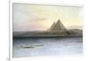 The Pyramids at Gizeh, 19th Century-Edward Lear-Framed Giclee Print