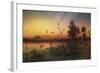 The Pyramids from the Island of Roda at Sunset-Frank Dillon-Framed Giclee Print