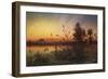 The Pyramids from the Island of Roda at Sunset-Frank Dillon-Framed Giclee Print