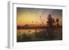 The Pyramids from the Island of Roda at Sunset-Frank Dillon-Framed Giclee Print