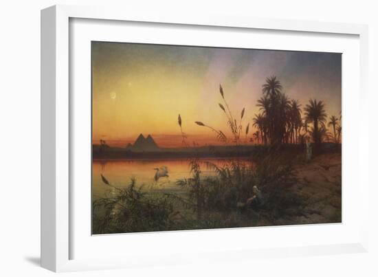 The Pyramids from the Island of Roda 'she Took for Him an Ark of Bulrushes, and Put the Child…-Frank Dillon-Framed Giclee Print