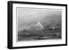 The Pyramids, Giza, Egypt, 19th Century-E Finden-Framed Giclee Print