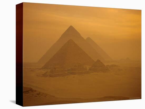 The Pyramids, Giza, Unesco World Heritage Site, Near Cairo, Egypt, North Africa, Africa-Philip Craven-Stretched Canvas