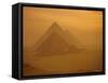 The Pyramids, Giza, Unesco World Heritage Site, Near Cairo, Egypt, North Africa, Africa-Philip Craven-Framed Stretched Canvas