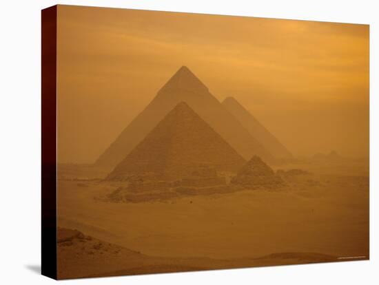 The Pyramids, Giza, Unesco World Heritage Site, Near Cairo, Egypt, North Africa, Africa-Philip Craven-Stretched Canvas