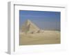 The Pyramids, Giza, Unesco World Heritage Site, with Cairo Beyond, Egypt, North Africa, Africa-Upperhall-Framed Photographic Print