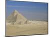 The Pyramids, Giza, Unesco World Heritage Site, with Cairo Beyond, Egypt, North Africa, Africa-Upperhall-Mounted Photographic Print