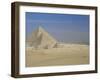 The Pyramids, Giza, Unesco World Heritage Site, with Cairo Beyond, Egypt, North Africa, Africa-Upperhall-Framed Photographic Print