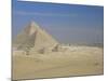 The Pyramids, Giza, Unesco World Heritage Site, with Cairo Beyond, Egypt, North Africa, Africa-Upperhall-Mounted Photographic Print