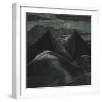 The Pyramids in the Sea-Paul Nash-Framed Giclee Print