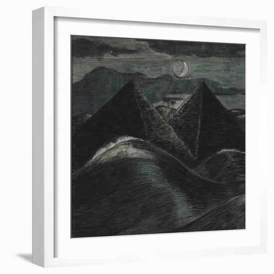 The Pyramids in the Sea-Paul Nash-Framed Giclee Print