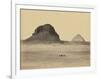 The Pyramids of Dahshoor From the East, 1857-Francis Frith-Framed Giclee Print