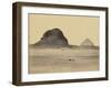 The Pyramids of Dahshoor From the East, 1857-Francis Frith-Framed Giclee Print