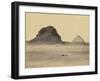 The Pyramids of Dahshoor From the East, 1857-Francis Frith-Framed Giclee Print