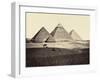 The Pyramids of El-Geezeh, from the South-West, 1858-Francis Frith-Framed Giclee Print