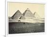'The Pyramids of El-Geezeh from the South West', Egypt, 1858-Francis Frith-Framed Photographic Print