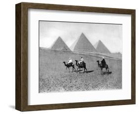 The Pyramids of Giza, Cairo, Egypt, C1920S-null-Framed Giclee Print