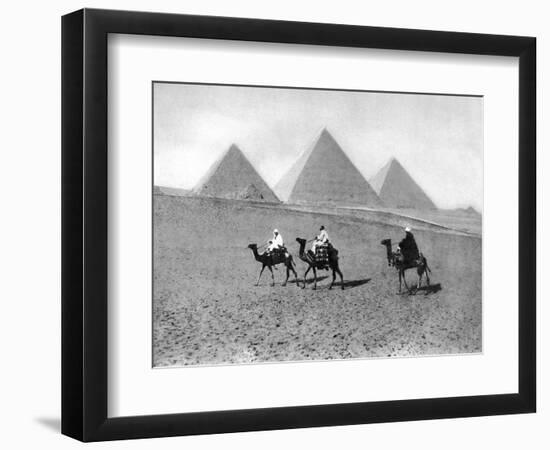 The Pyramids of Giza, Cairo, Egypt, C1920S-null-Framed Giclee Print