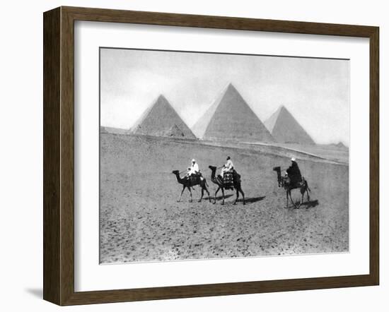 The Pyramids of Giza, Cairo, Egypt, C1920S-null-Framed Giclee Print