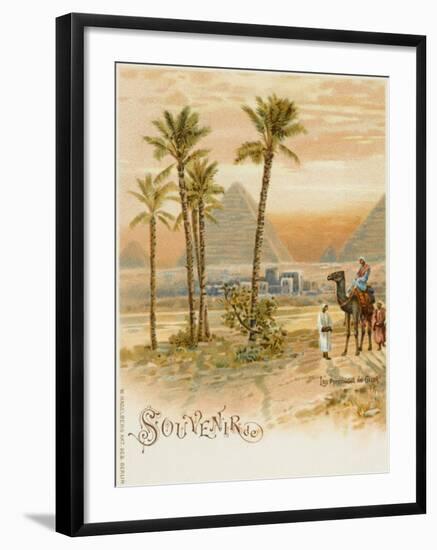 The Pyramids of Giza, Cairo, Egypt-null-Framed Photographic Print