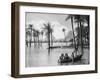 The Pyramids of Giza During a Flood, Cairo, Egypt, C1920S-null-Framed Giclee Print