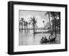 The Pyramids of Giza During a Flood, Cairo, Egypt, C1920S-null-Framed Giclee Print