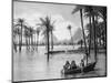 The Pyramids of Giza During a Flood, Cairo, Egypt, C1920S-null-Mounted Giclee Print