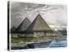 The Pyramids of Giza, from a Series of the "Seven Wonders of the World"-Ferdinand Knab-Stretched Canvas