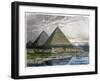 The Pyramids of Giza, from a Series of the "Seven Wonders of the World"-Ferdinand Knab-Framed Giclee Print