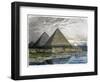 The Pyramids of Giza, from a Series of the "Seven Wonders of the World"-Ferdinand Knab-Framed Giclee Print