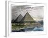 The Pyramids of Giza, from a Series of the "Seven Wonders of the World"-Ferdinand Knab-Framed Giclee Print