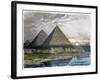 The Pyramids of Giza, from a Series of the "Seven Wonders of the World"-Ferdinand Knab-Framed Giclee Print