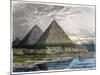 The Pyramids of Giza, from a Series of the "Seven Wonders of the World"-Ferdinand Knab-Mounted Giclee Print