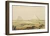 The Pyramids of Giza, from "Egypt and Nubia", Vol.1-David Roberts-Framed Giclee Print