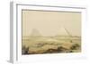 The Pyramids of Giza, from "Egypt and Nubia", Vol.1-David Roberts-Framed Giclee Print