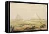 The Pyramids of Giza, from "Egypt and Nubia", Vol.1-David Roberts-Framed Stretched Canvas