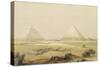 The Pyramids of Giza, from "Egypt and Nubia", Vol.1-David Roberts-Stretched Canvas
