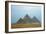 The Pyramids of Giza, from L to R: Mycerinus, Chefren and Cheops, 2589-2350 BCE-null-Framed Giclee Print