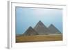 The Pyramids of Giza, from L to R: Mycerinus, Chefren and Cheops, 2589-2350 BCE-null-Framed Giclee Print