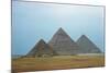 The Pyramids of Giza, from L to R: Mycerinus, Chefren and Cheops, 2589-2350 BCE-null-Mounted Giclee Print
