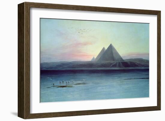 The Pyramids of Giza-Edward Lear-Framed Giclee Print